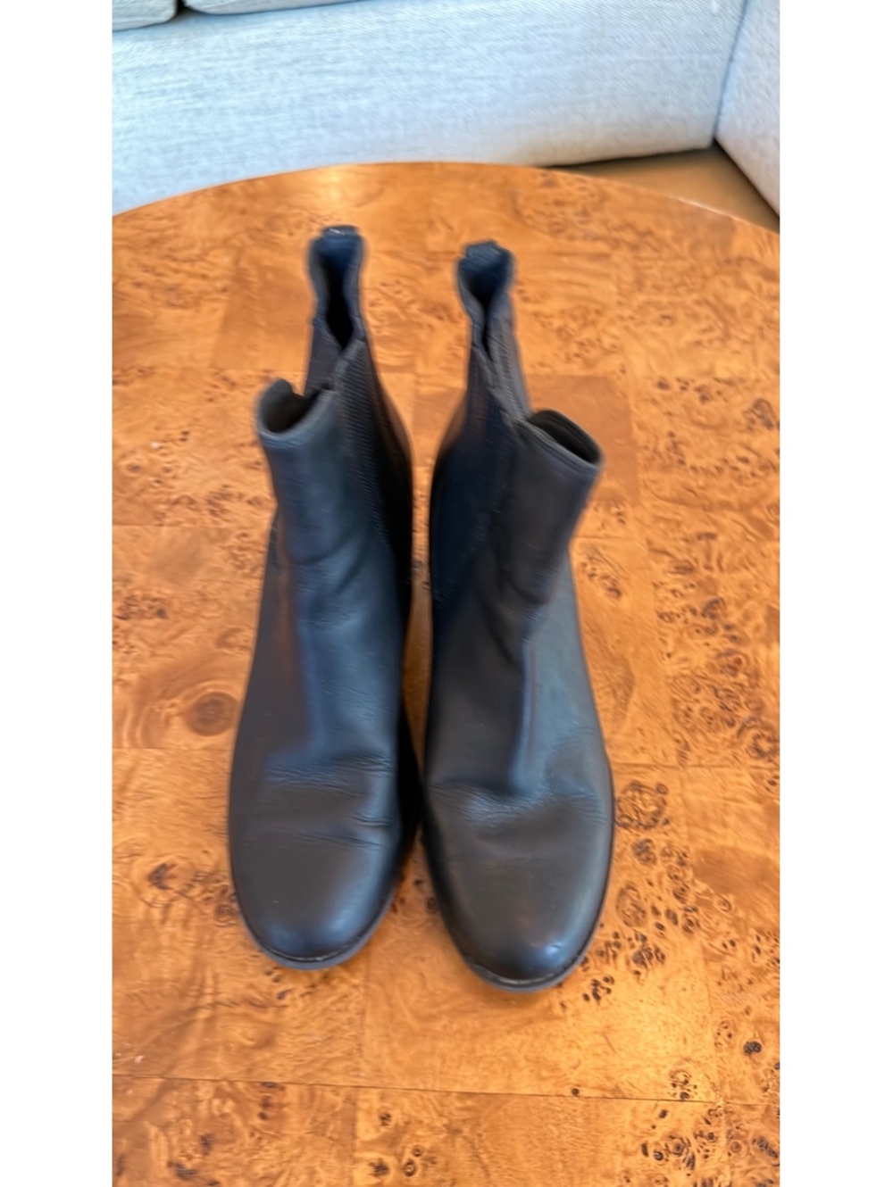 Abeo Yorkie Black Leather Chelsea Ankle Boots Size 8